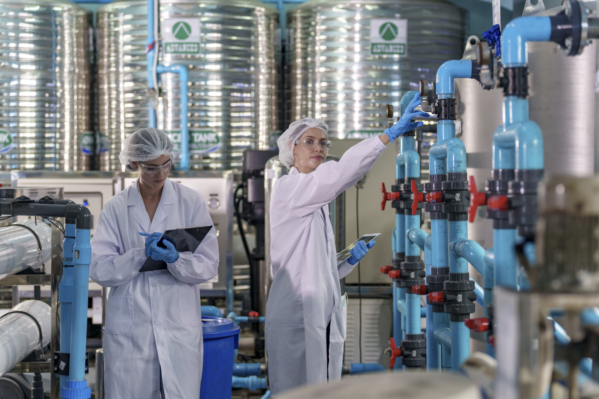 Filtração de água industrial